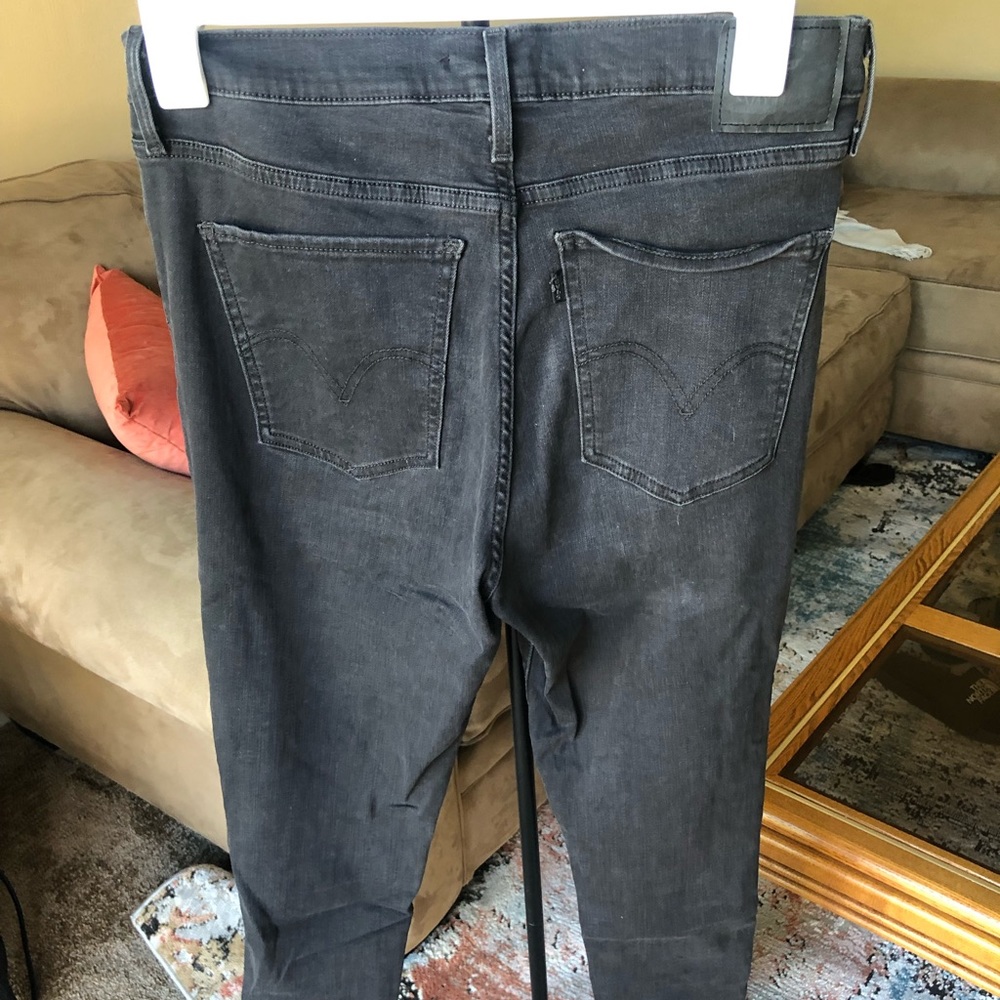 Levi Dark Gray Mile High Super Skinny